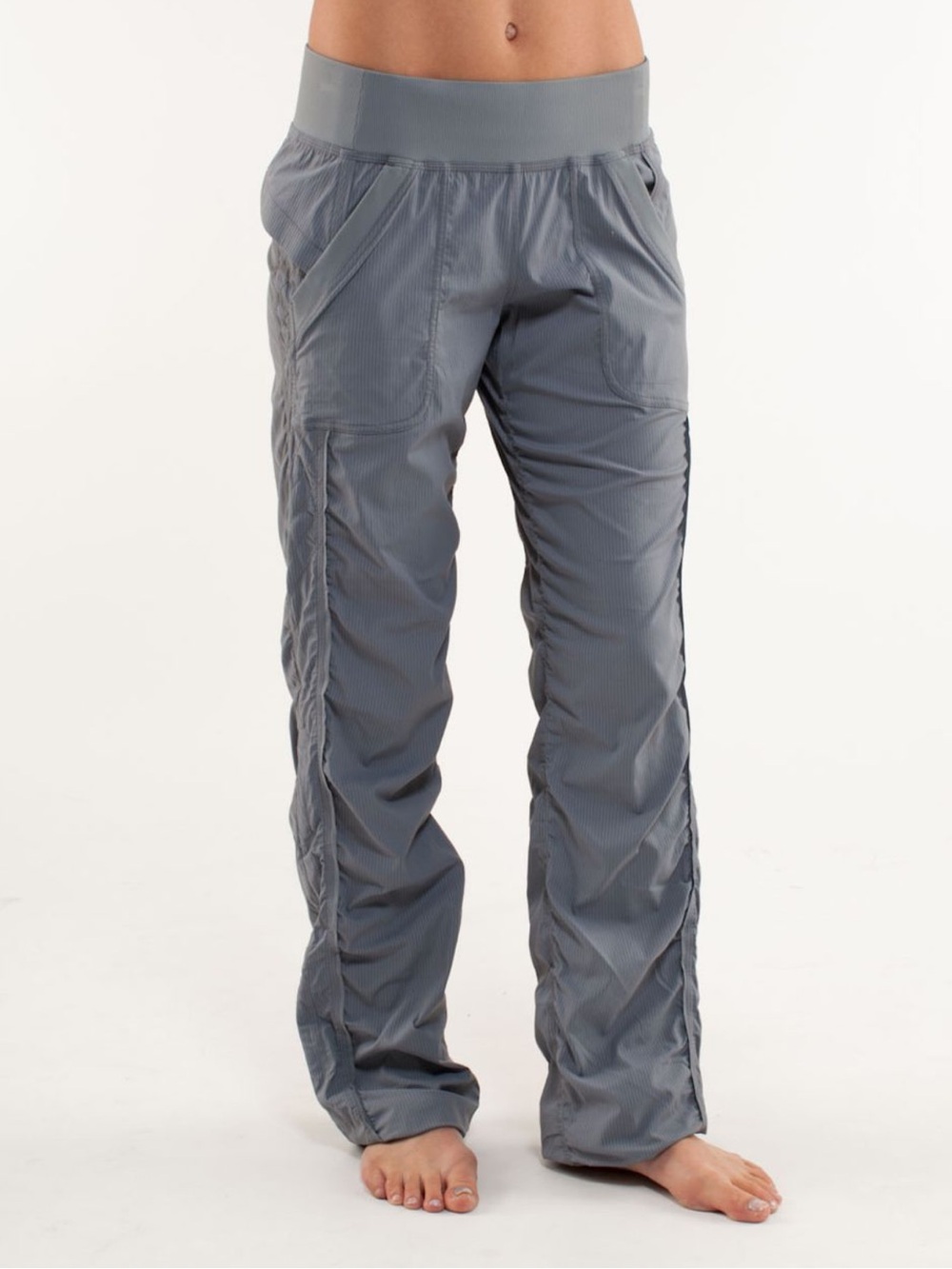 Lululemon Women’s Dance Stufio Quick Step Pants — Blurred StrippedGrey
